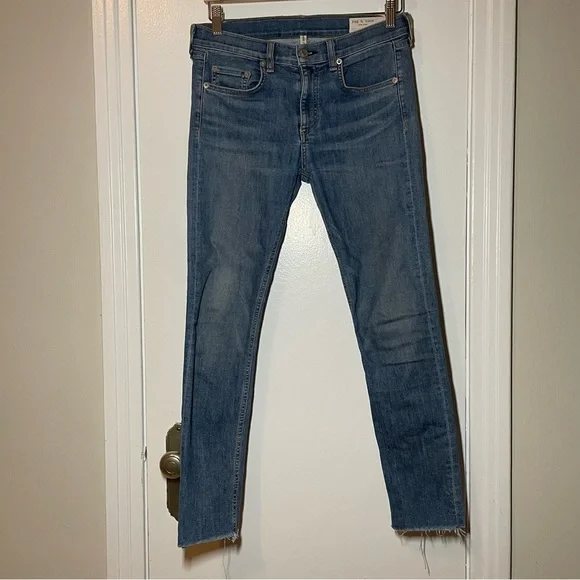 Rag & Bone Ankle Skinny Jean In Lucky Rouge Size 28 - Picture 3 of 8
